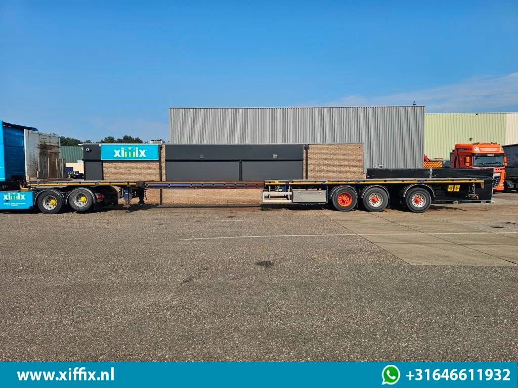 Dropside/ Flatbed semi-trailer Doll 3-ass. Vlakke uitschuifbare oplegger / Naloop gestuurd: picture 11