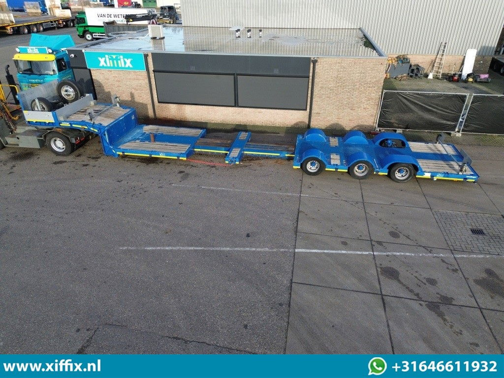 Meusburger 3-ass. Dubbel 2x uitschuifbare dieplader / 275 cm. Breed / Naloop gestuurd - Low loader semi-trailer: picture 2 Meusburger 3-ass. Dubbel 2x uitschuifbare dieplader / 275 cm. Breed / Naloop gestuurd - Low loader semi-trailer: picture 2