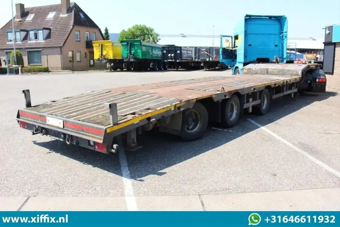 Low loader semi-trailer Meusburger 3-ass. Uitschuifbare semi dieplader / Naloop gestuurd / 13821: picture 9 Low loader semi-trailer Meusburger 3-ass. Uitschuifbare semi dieplader / Naloop gestuurd / 13821: picture 9