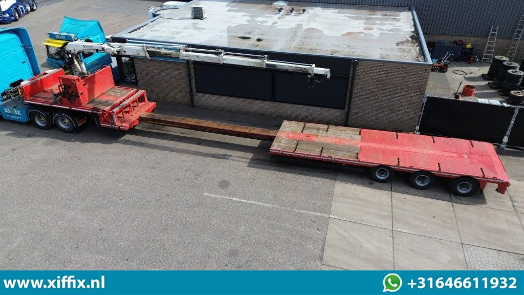 Nooteboom 3-ass. Uitschuifbare semi dieplader met Hiab 22 ton/mtr. Kraan / 3x gestuurd - Low loader semi-trailer: picture 2 Nooteboom 3-ass. Uitschuifbare semi dieplader met Hiab 22 ton/mtr. Kraan / 3x gestuurd - Low loader semi-trailer: picture 2