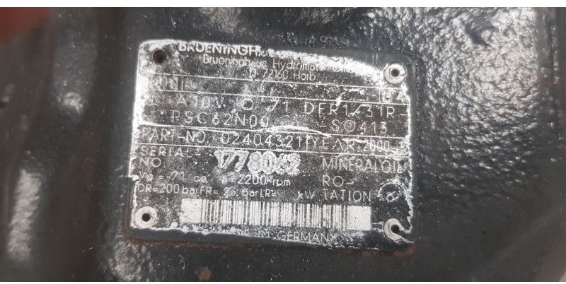 Kalmar A10V O 71 - Hydraulics: picture 2 Kalmar A10V O 71 - Hydraulics: picture 2