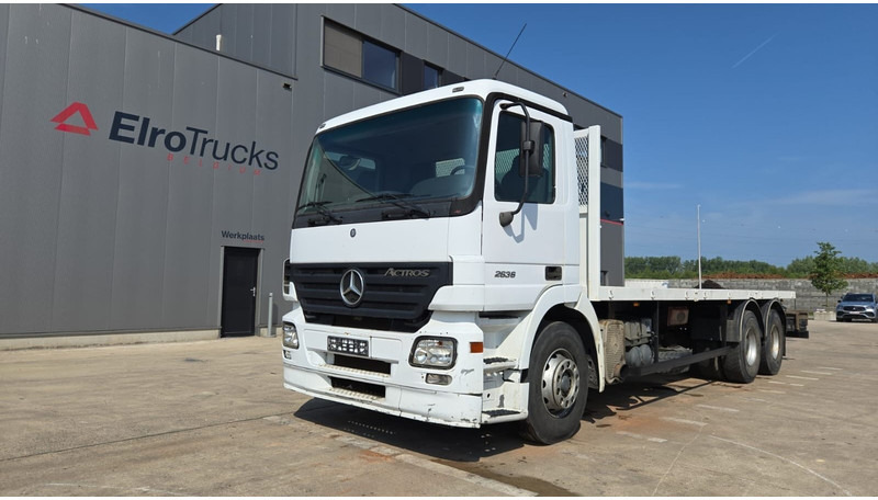 Mercedes-Benz Actros 2636 (6X4 / LAMES / GRAND PONT / MP2 / STEEL SUSP. / BOITE MANUELLE / MANUAL GEARBOX / 9M CHASSIS !!!) - Dropside/ Flatbed truck: picture 1 Mercedes-Benz Actros 2636 (6X4 / LAMES / GRAND PONT / MP2 / STEEL SUSP. / BOITE MANUELLE / MANUAL GEARBOX / 9M CHASSIS !!!) - Dropside/ Flatbed truck: picture 1