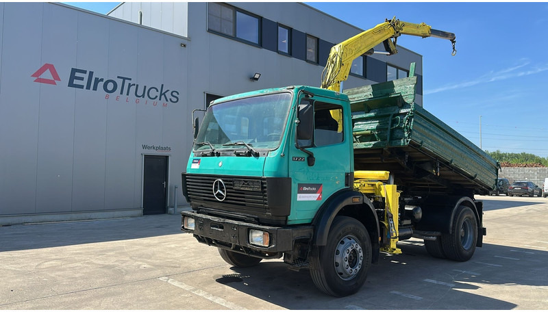 Mercedes-Benz SK 1722 (4X4 / LAMES / GRAND PONT / GRUE / TRES PROPRE / BIG HUB / STEEL SUSP. / V6) - Tipper, Crane truck: picture 1 Mercedes-Benz SK 1722 (4X4 / LAMES / GRAND PONT / GRUE / TRES PROPRE / BIG HUB / STEEL SUSP. / V6) - Tipper, Crane truck: picture 1