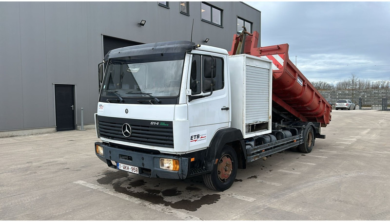 Mercedes-Benz SK 814 (BELGIAN TRUCK / HOOK / PERFECT CONDITION !!! / WITH CONTAINER / 363000 KM !!!! ) - Hook lift truck: picture 2 Mercedes-Benz SK 814 (BELGIAN TRUCK / HOOK / PERFECT CONDITION !!! / WITH CONTAINER / 363000 KM !!!! ) - Hook lift truck: picture 2