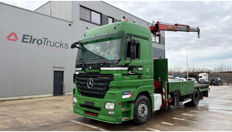 Mercedes-Benz actros 1844 (EPS / GRUE MKG 175 / CRANE MKG 175 / LAMES DEVANT / FRONT STEEL / PERFECT CONDITION / MP2) - Dropside/ Flatbed truck, Crane truck: picture 1 Mercedes-Benz actros 1844 (EPS / GRUE MKG 175 / CRANE MKG 175 / LAMES DEVANT / FRONT STEEL / PERFECT CONDITION / MP2) - Dropside/ Flatbed truck, Crane truck: picture 1
