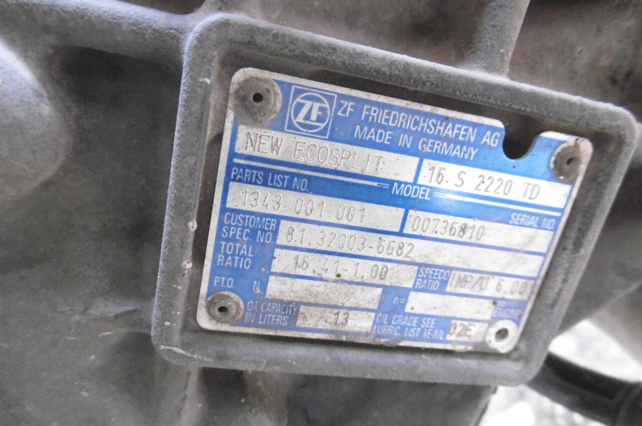 MAN ZF 16S2220TD MAN - Gearbox for Truck: picture 3 MAN ZF 16S2220TD MAN - Gearbox for Truck: picture 3