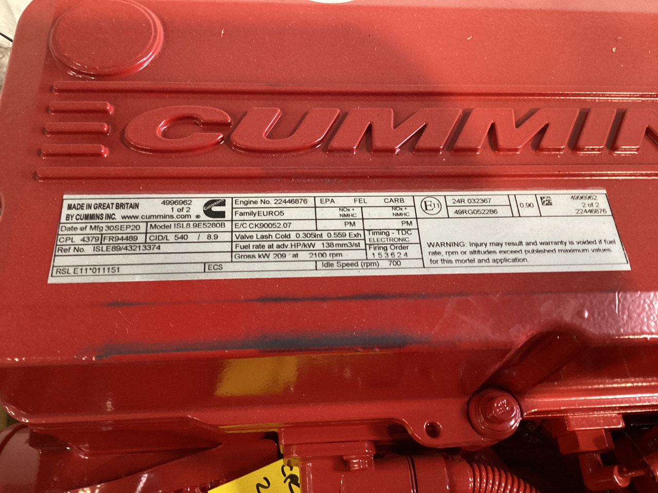 Cummins ISL 8.9 (2) - Engine: picture 2 Cummins ISL 8.9 (2) - Engine: picture 2