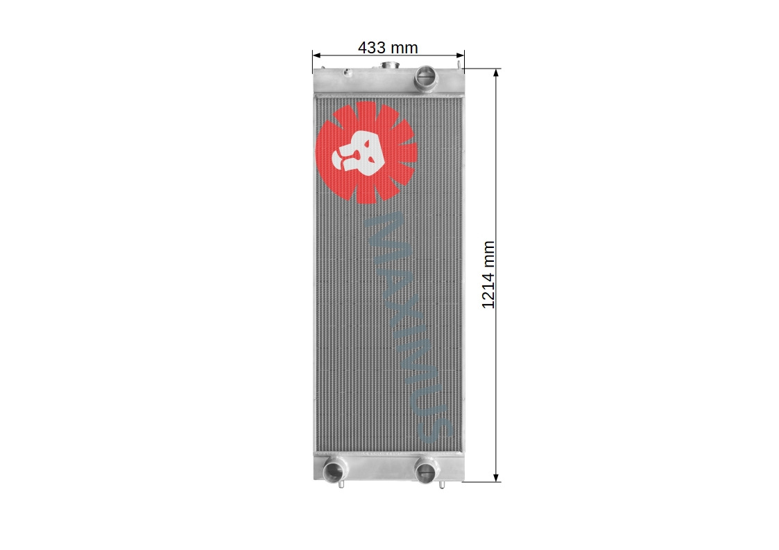 KOMATSU WA480-6 , WA450-6 , WA470-6 - Radiator for Wheel loader: picture 2 KOMATSU WA480-6 , WA450-6 , WA470-6 - Radiator for Wheel loader: picture 2