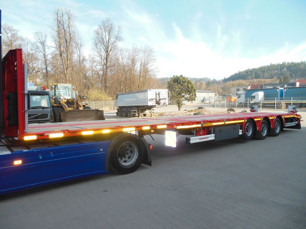 Kässbohrer K.SPA.M3, PLATTFORM MEGA TELESKOP 7M, SOFORT!!! - Dropside/ Flatbed semi-trailer: picture 1 Kässbohrer K.SPA.M3, PLATTFORM MEGA TELESKOP 7M, SOFORT!!! - Dropside/ Flatbed semi-trailer: picture 1