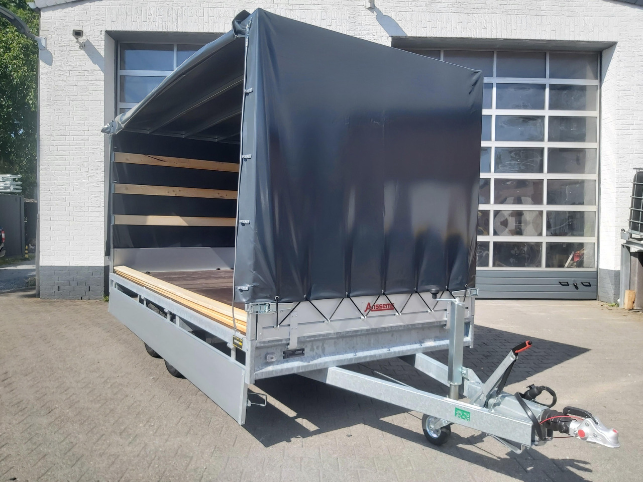 Anssems Hochlader PSX - S 3000 405x178x30cm 180cm Hochplane grau (XL) 3000kg Aktion - Curtainsider trailer: picture 1 Anssems Hochlader PSX - S 3000 405x178x30cm 180cm Hochplane grau (XL) 3000kg Aktion - Curtainsider trailer: picture 1