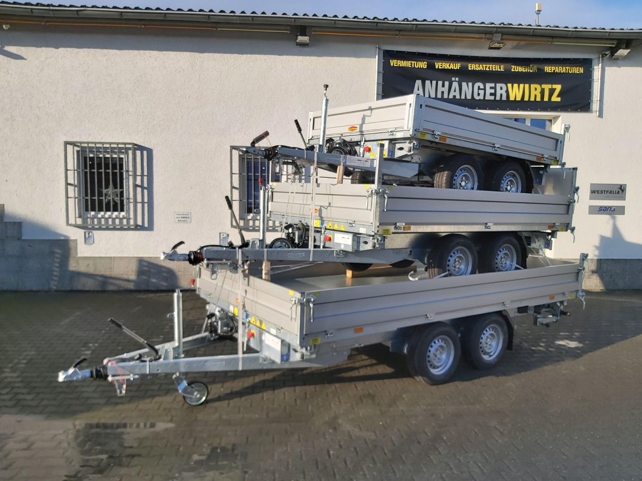 Böckmann Kipper DK AL 4121/35 Profi Elektrisch + NHP (XL) 3500kg Modell 2022 - Tipper trailer: picture 1 Böckmann Kipper DK AL 4121/35 Profi Elektrisch + NHP (XL) 3500kg Modell 2022 - Tipper trailer: picture 1