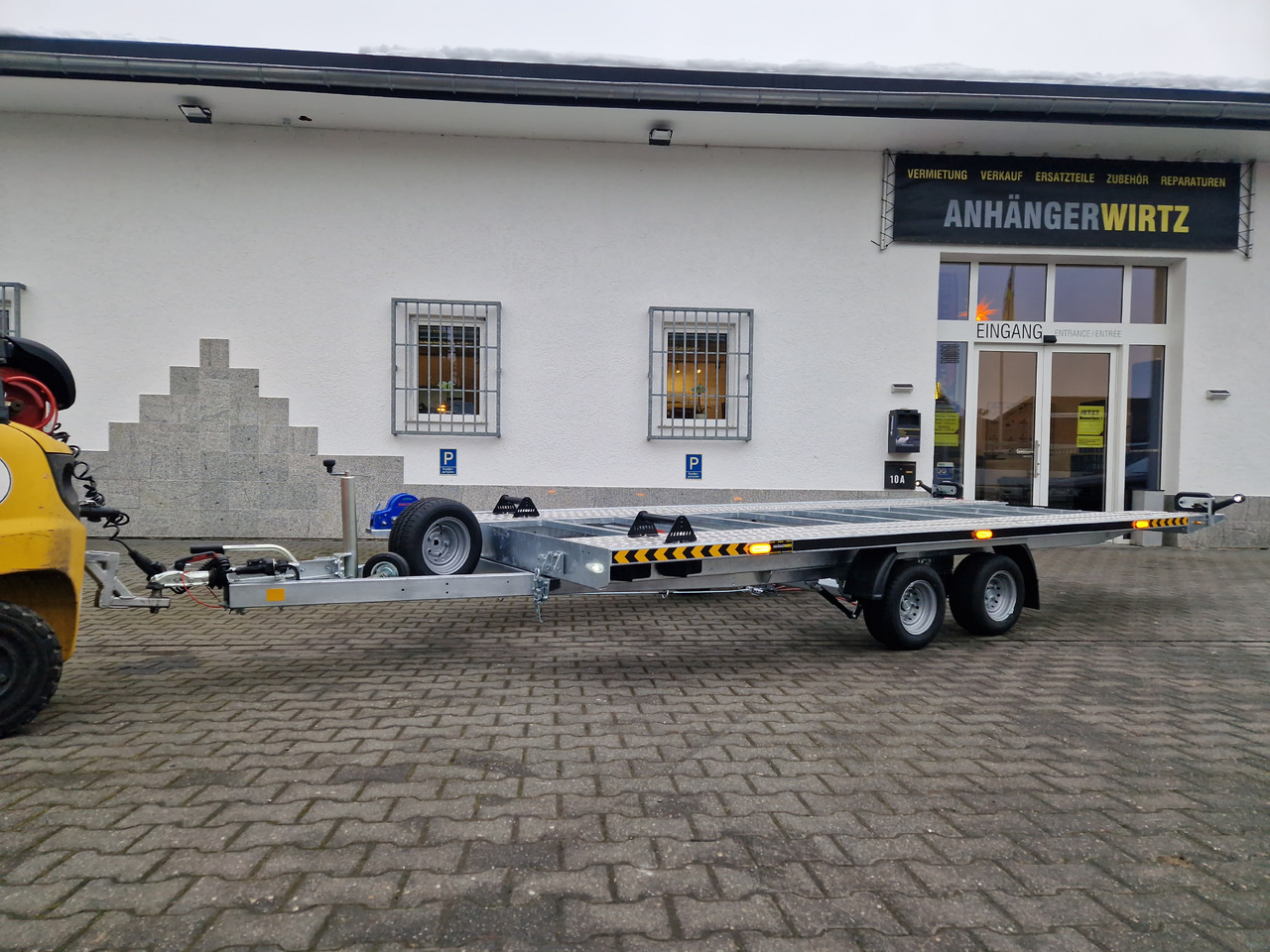 Autotransporter trailer Cartrailer Expert 2745 easyload black 450x216cm ankippbar Winde Reserverad 10" 100km/H 2700kg: picture 9
