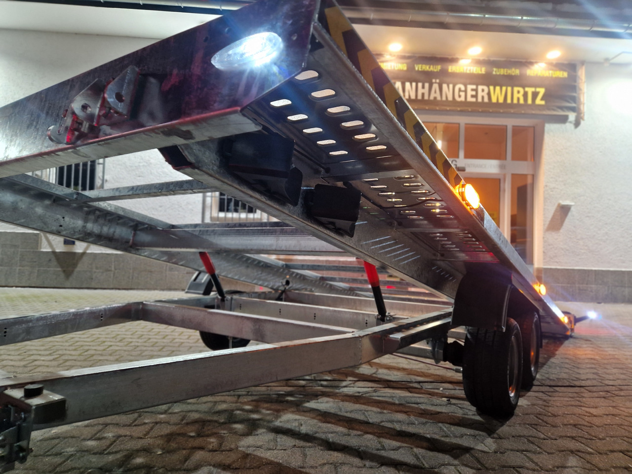 Autotransporter trailer Cartrailer Expert 2745 easyload black 450x216cm ankippbar Winde Reserverad 10" 100km/H 2700kg: picture 24