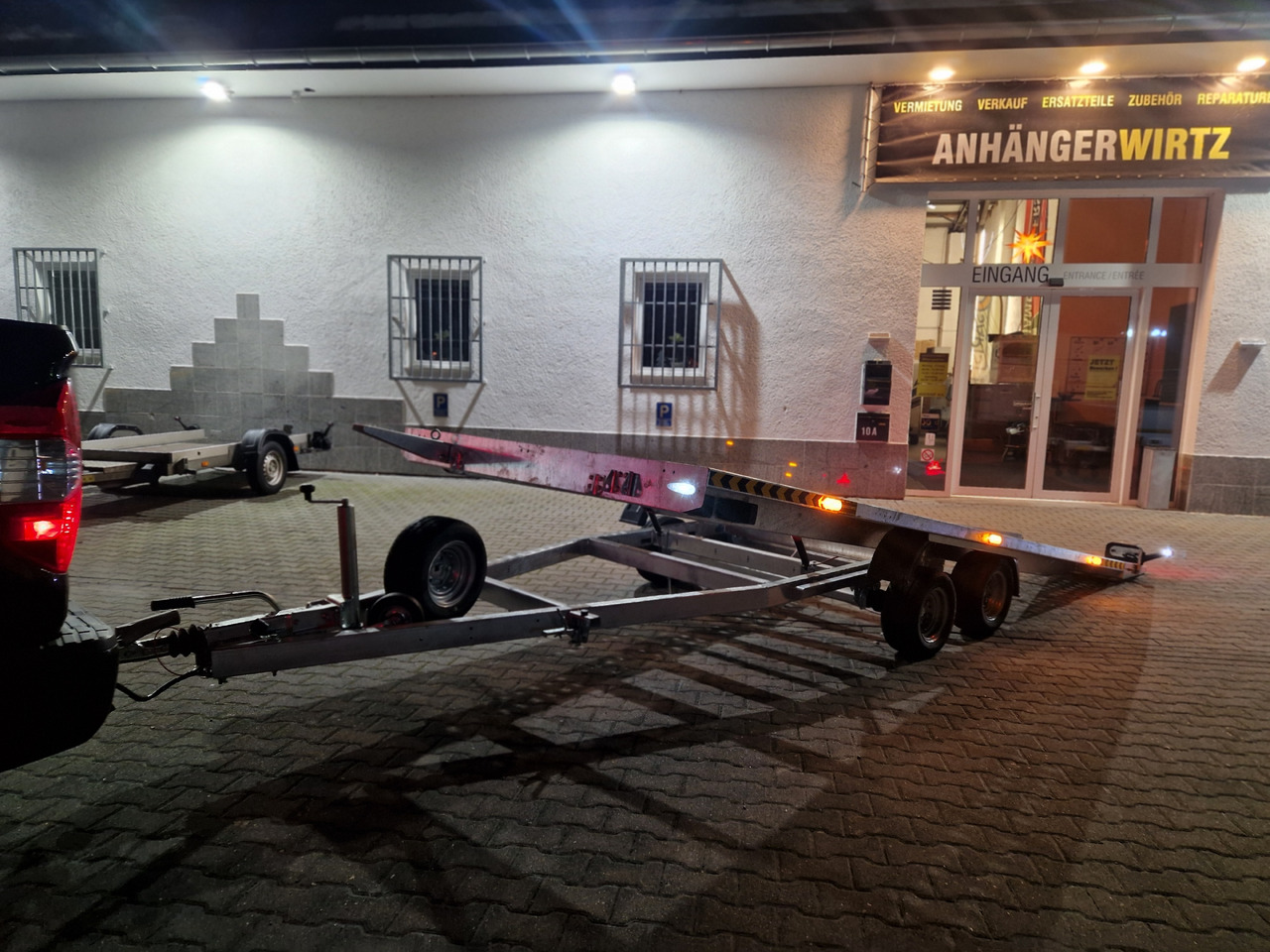 Autotransporter trailer Cartrailer Expert 2745 easyload black 450x216cm ankippbar Winde Reserverad 10" 100km/H 2700kg: picture 22