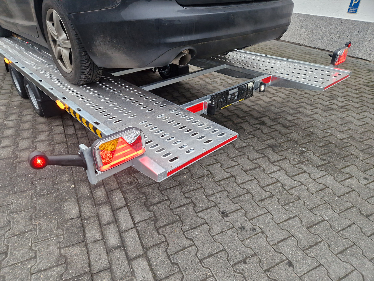 Autotransporter trailer Cartrailer Expert 2745 easyload black 450x216cm ankippbar Winde Reserverad 10" 100km/H 2700kg: picture 6