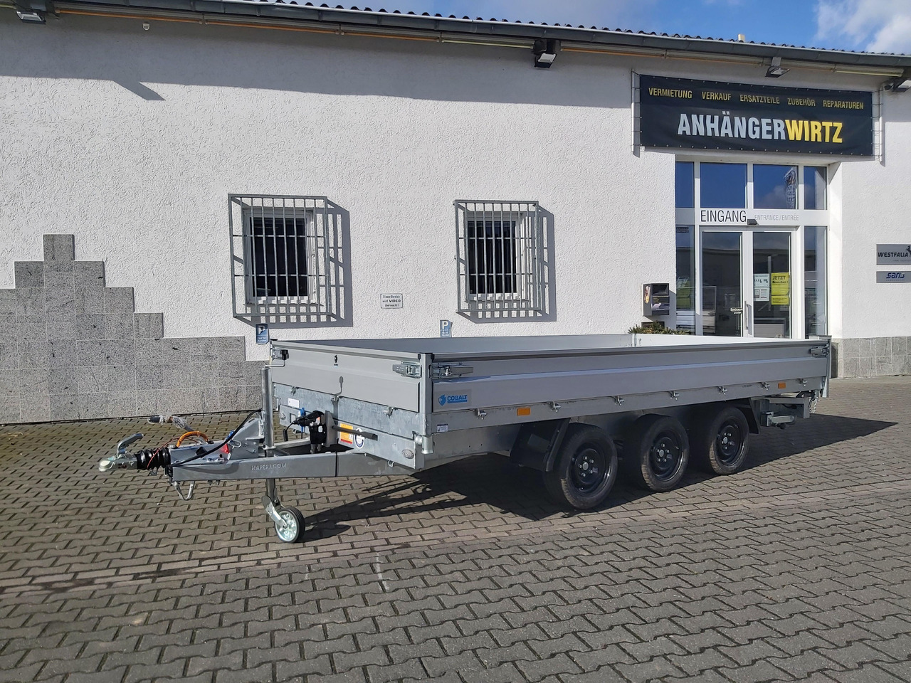 Hapert COBALT HM-3 405x200x30cm Ferro Elektro + NHP Rampen Heckstützen Tridem 3500kg Abverkauf - Tipper trailer: picture 2 Hapert COBALT HM-3 405x200x30cm Ferro Elektro + NHP Rampen Heckstützen Tridem 3500kg Abverkauf - Tipper trailer: picture 2