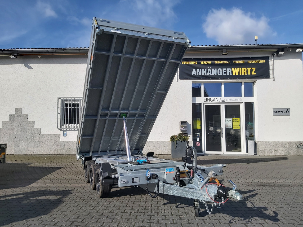 Hapert COBALT HM-3 405x200x30cm Ferro Elektro + NHP Rampen Heckstützen Tridem 3500kg Abverkauf - Tipper trailer: picture 5 Hapert COBALT HM-3 405x200x30cm Ferro Elektro + NHP Rampen Heckstützen Tridem 3500kg Abverkauf - Tipper trailer: picture 5