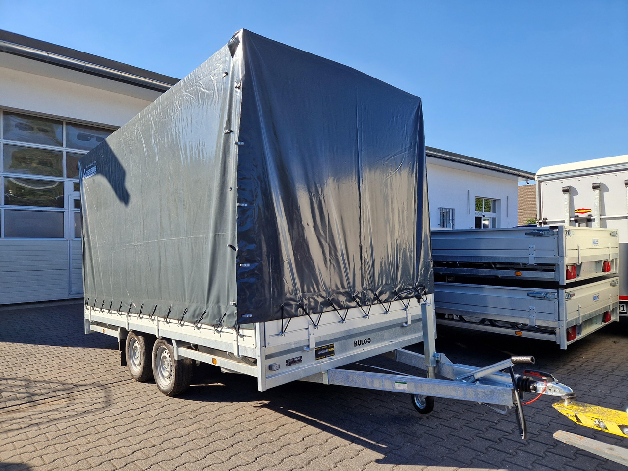Curtainsider trailer MEDAX - 2 3000 405x203x210cm Hochplane grau 12" niedrig Fahrwerk 3000kg: picture 10