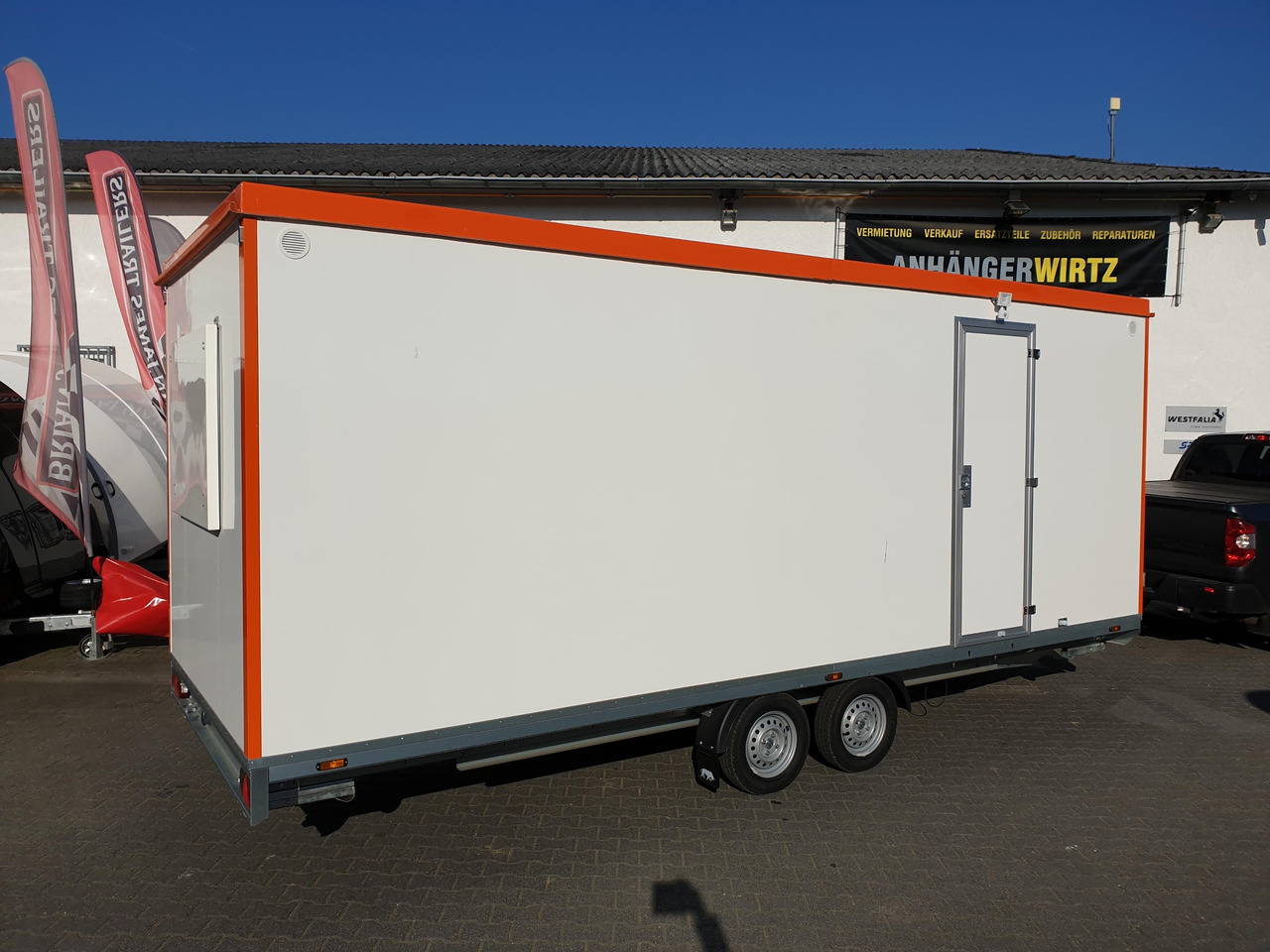 Mobiles Büro 612x222x220cm Tür + Fenster + WC Raum (XXXL) 2000kg - Construction container, Trailer: picture 2 Mobiles Büro 612x222x220cm Tür + Fenster + WC Raum (XXXL) 2000kg - Construction container, Trailer: picture 2