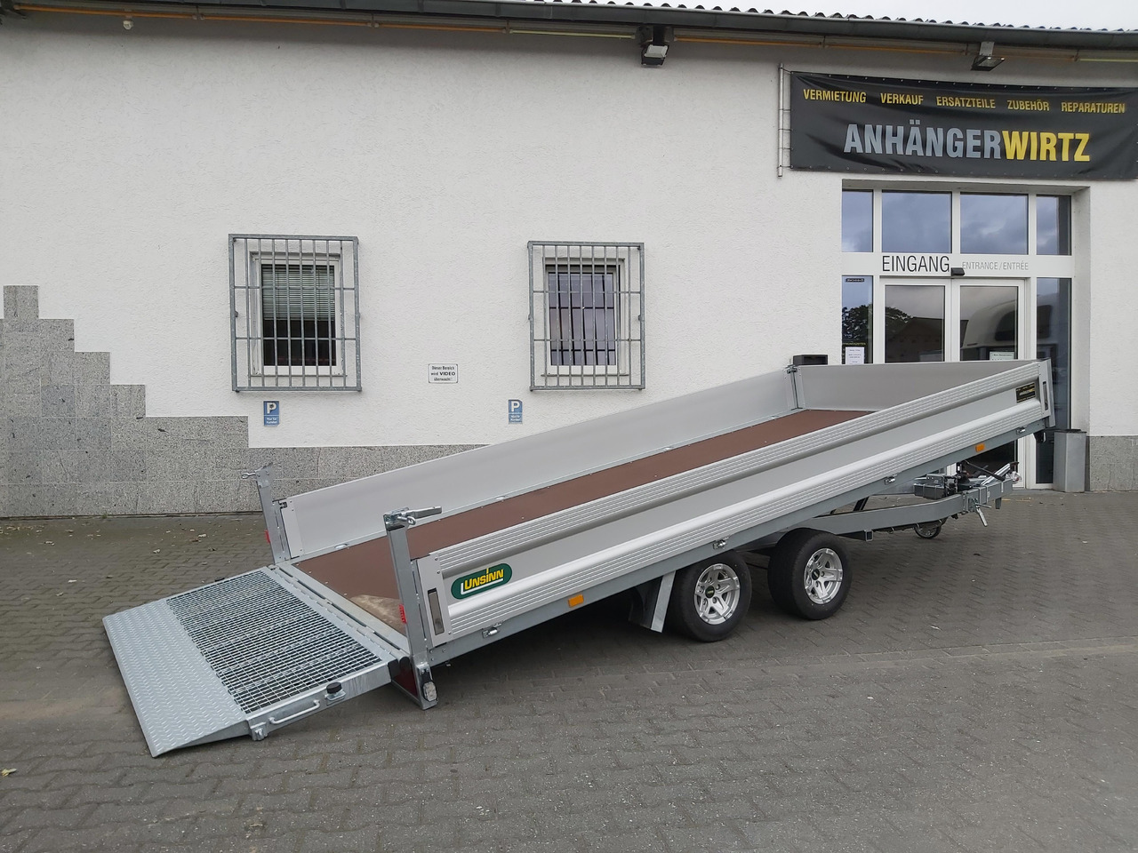Unsinn Maschinentransporter PKL 3042-10-2040 426x204x350cm easyload Alufelgen 3000kg - Dropside/ Flatbed trailer: picture 1 Unsinn Maschinentransporter PKL 3042-10-2040 426x204x350cm easyload Alufelgen 3000kg - Dropside/ Flatbed trailer: picture 1