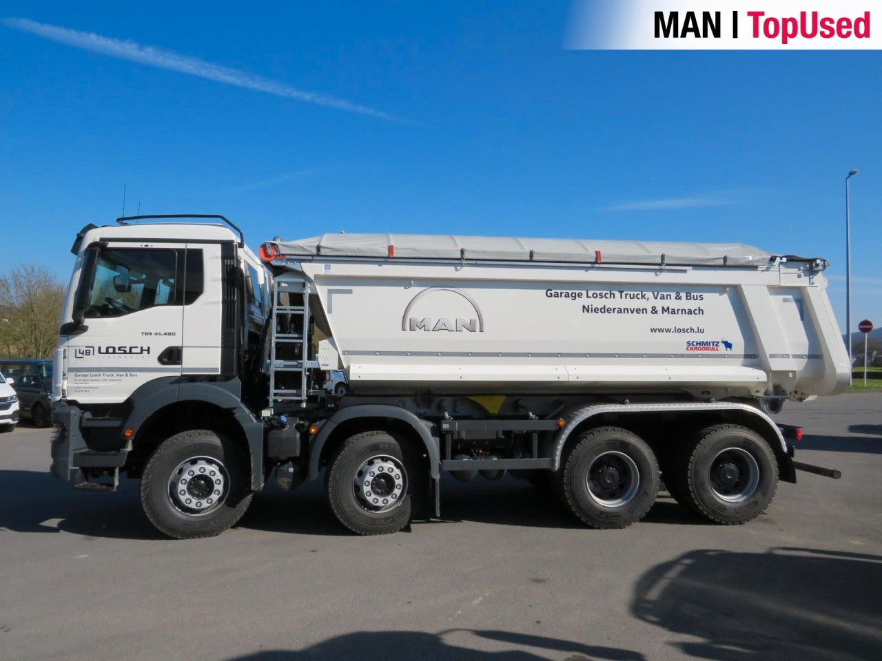 MAN TGS 41.480 8x4 BB CH Schmitz Muldenkipper Klima - Skip loader truck: picture 3 MAN TGS 41.480 8x4 BB CH Schmitz Muldenkipper Klima - Skip loader truck: picture 3