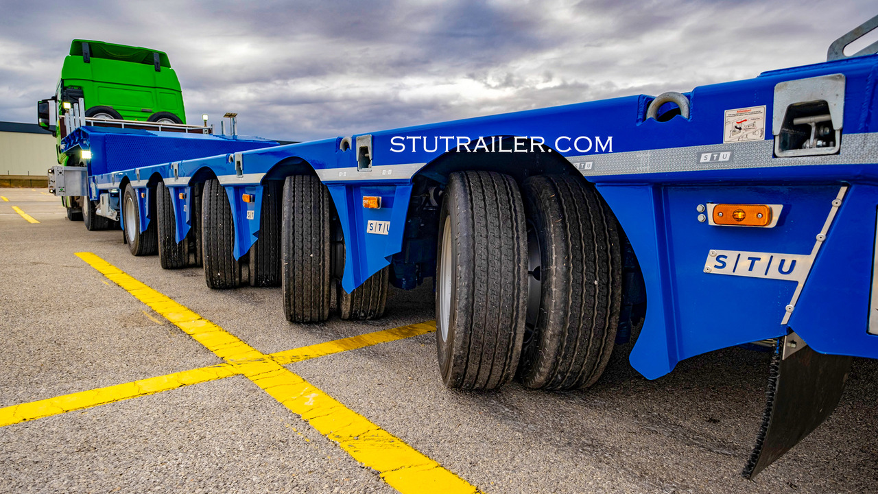 New Low loader semi-trailer STU 5 Axle Hydraulic Steering Extendable Low Laoder: picture 13 New Low loader semi-trailer STU 5 Axle Hydraulic Steering Extendable Low Laoder: picture 13
