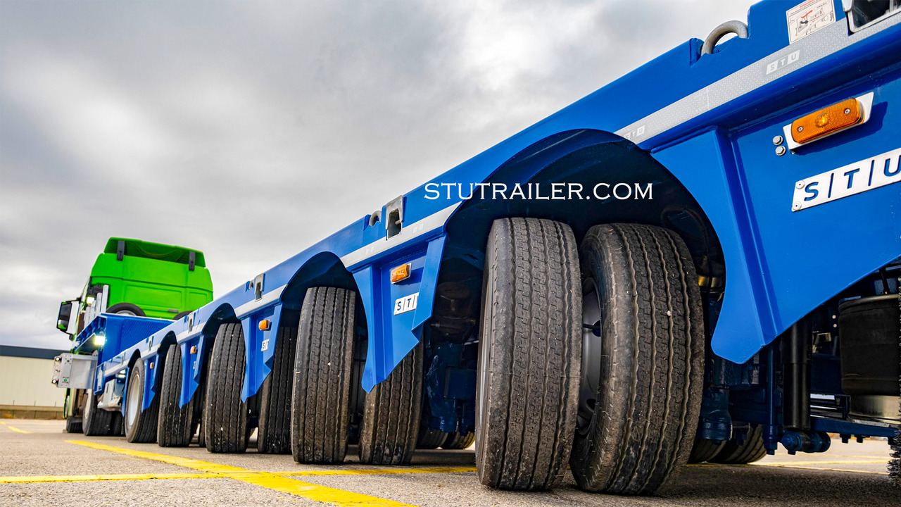 New Low loader semi-trailer STU 5 Axle Hydraulic Steering Extendable Low Laoder: picture 14 New Low loader semi-trailer STU 5 Axle Hydraulic Steering Extendable Low Laoder: picture 14