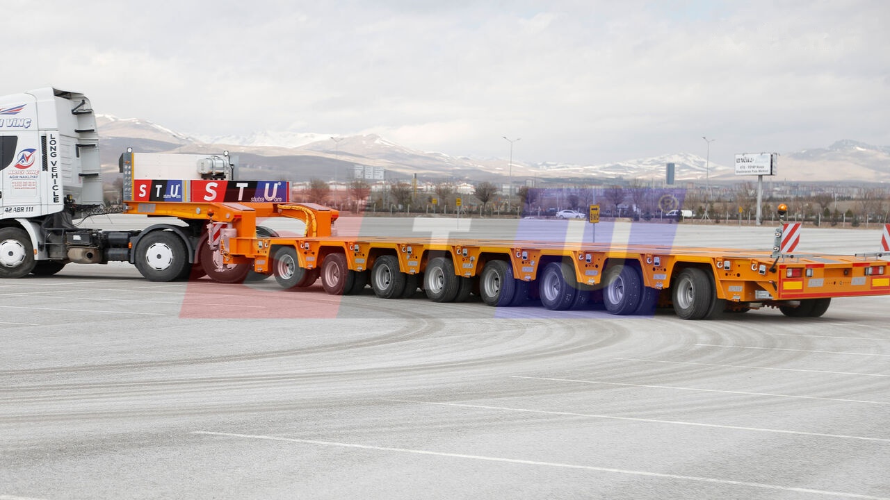 STU 8 AXLE LOWBED- HYDRAULIC STEERING AXLES / 8 ESSİEUX SURBAISSES-E - Low loader semi-trailer: picture 1 STU 8 AXLE LOWBED- HYDRAULIC STEERING AXLES / 8 ESSİEUX SURBAISSES-E - Low loader semi-trailer: picture 1
