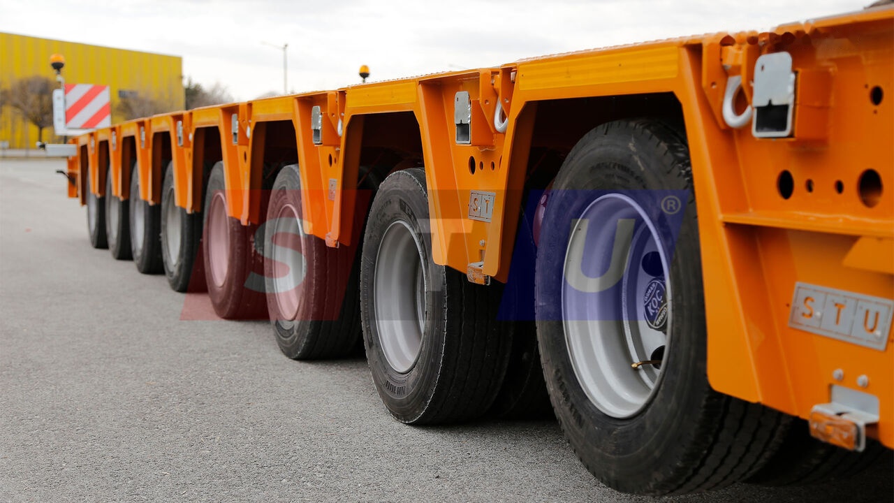 STU 8 AXLE LOWBED- HYDRAULIC STEERING AXLES / 8 ESSİEUX SURBAISSES-E - Low loader semi-trailer: picture 4 STU 8 AXLE LOWBED- HYDRAULIC STEERING AXLES / 8 ESSİEUX SURBAISSES-E - Low loader semi-trailer: picture 4