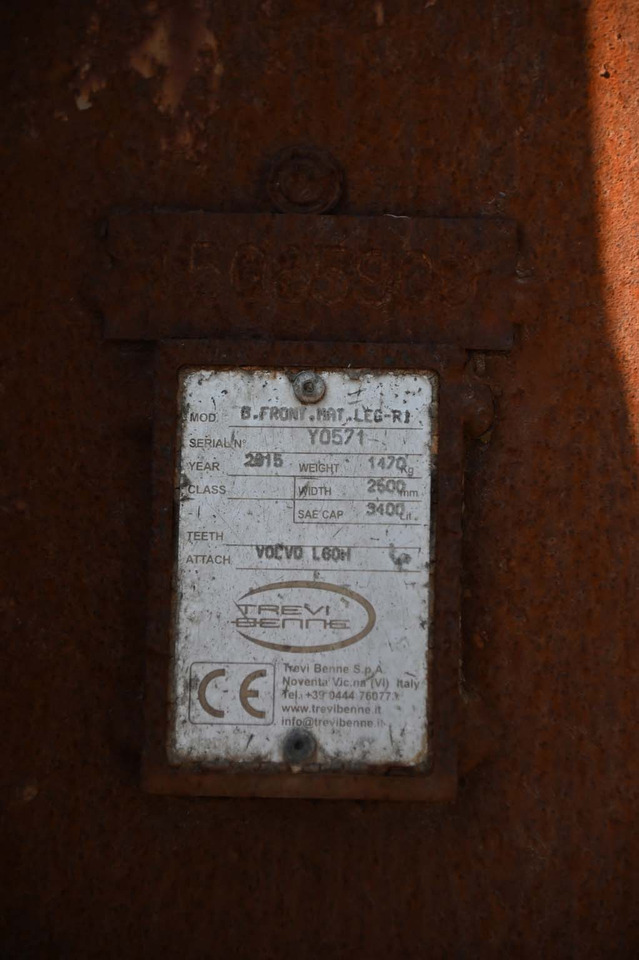 Loader bucket TREVI BENNE loader bucket 2500 mm: picture 13