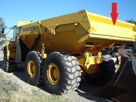 Volvo tailgate  Volvo A25, A30, A35 articulated dump - Body and exterior for Articulated dumper: picture 3 Volvo tailgate  Volvo A25, A30, A35 articulated dump - Body and exterior for Articulated dumper: picture 3