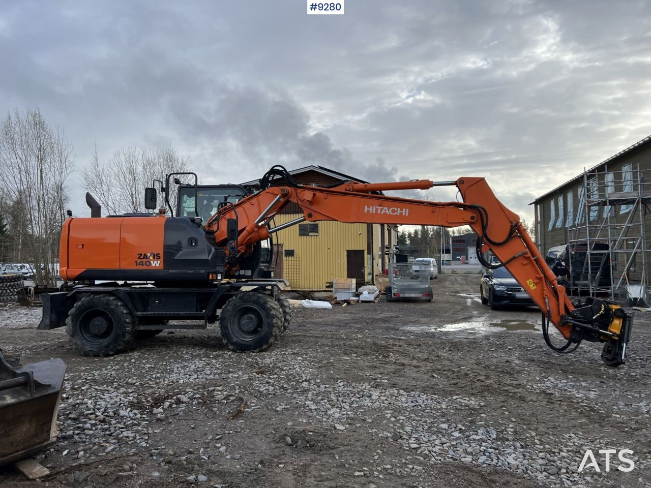 Hitachi ZX 140 W-5B wheeled excavator with gears (VIDEO) - Wheel excavator: picture 2 Hitachi ZX 140 W-5B wheeled excavator with gears (VIDEO) - Wheel excavator: picture 2