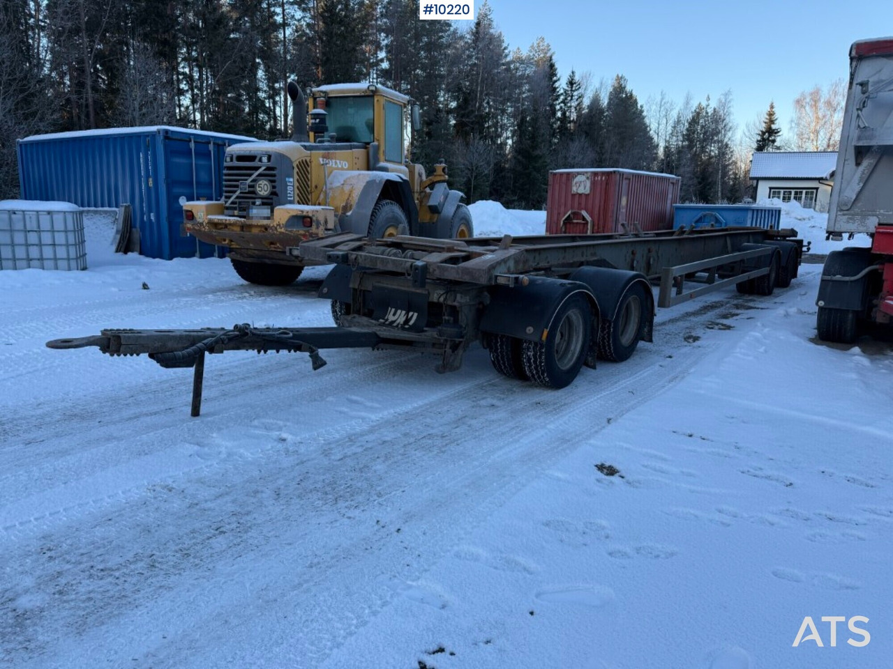 Hook bed trailer Jyki V42-WO - Roll-off/ Skip trailer: picture 1 Hook bed trailer Jyki V42-WO - Roll-off/ Skip trailer: picture 1