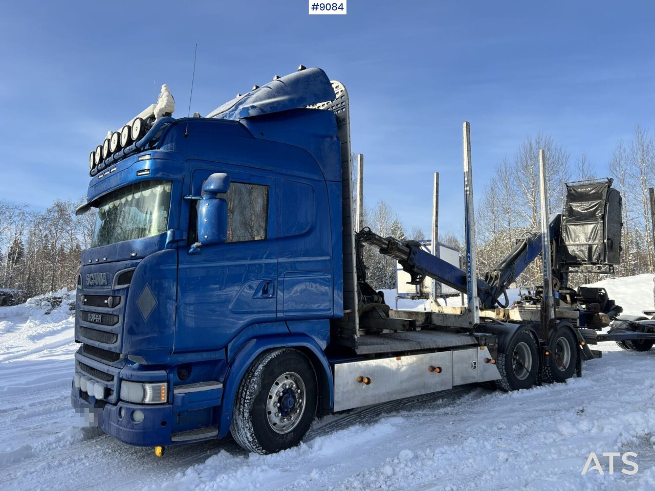 SCANIA R580 6X4 Logging truck with crane (VIDEO) - Timber truck: picture 1 SCANIA R580 6X4 Logging truck with crane (VIDEO) - Timber truck: picture 1