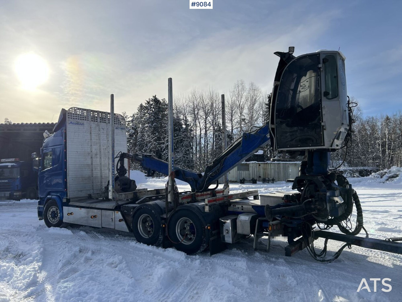 SCANIA R580 6X4 Logging truck with crane (VIDEO) - Timber truck: picture 3 SCANIA R580 6X4 Logging truck with crane (VIDEO) - Timber truck: picture 3