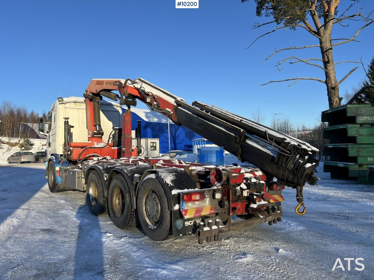 Scania R164 with Palfinger PK 23002 Crane truck/Truck with crane - Hook lift truck, Crane truck: picture 4 Scania R164 with Palfinger PK 23002 Crane truck/Truck with crane - Hook lift truck, Crane truck: picture 4
