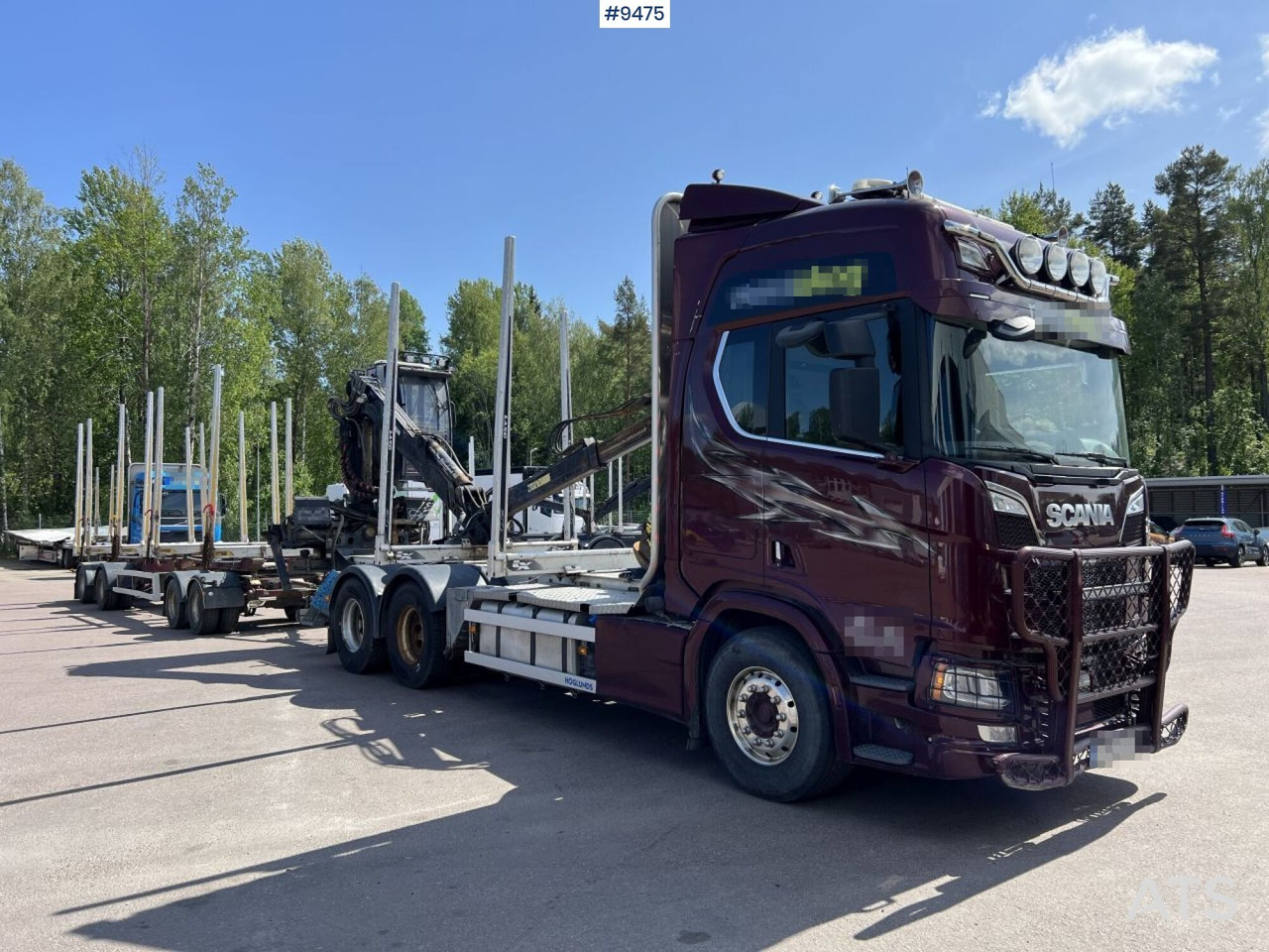 Scania R580 Timmerbil med kran och släp, Timmerekipage - Timber truck: picture 2 Scania R580 Timmerbil med kran och släp, Timmerekipage - Timber truck: picture 2