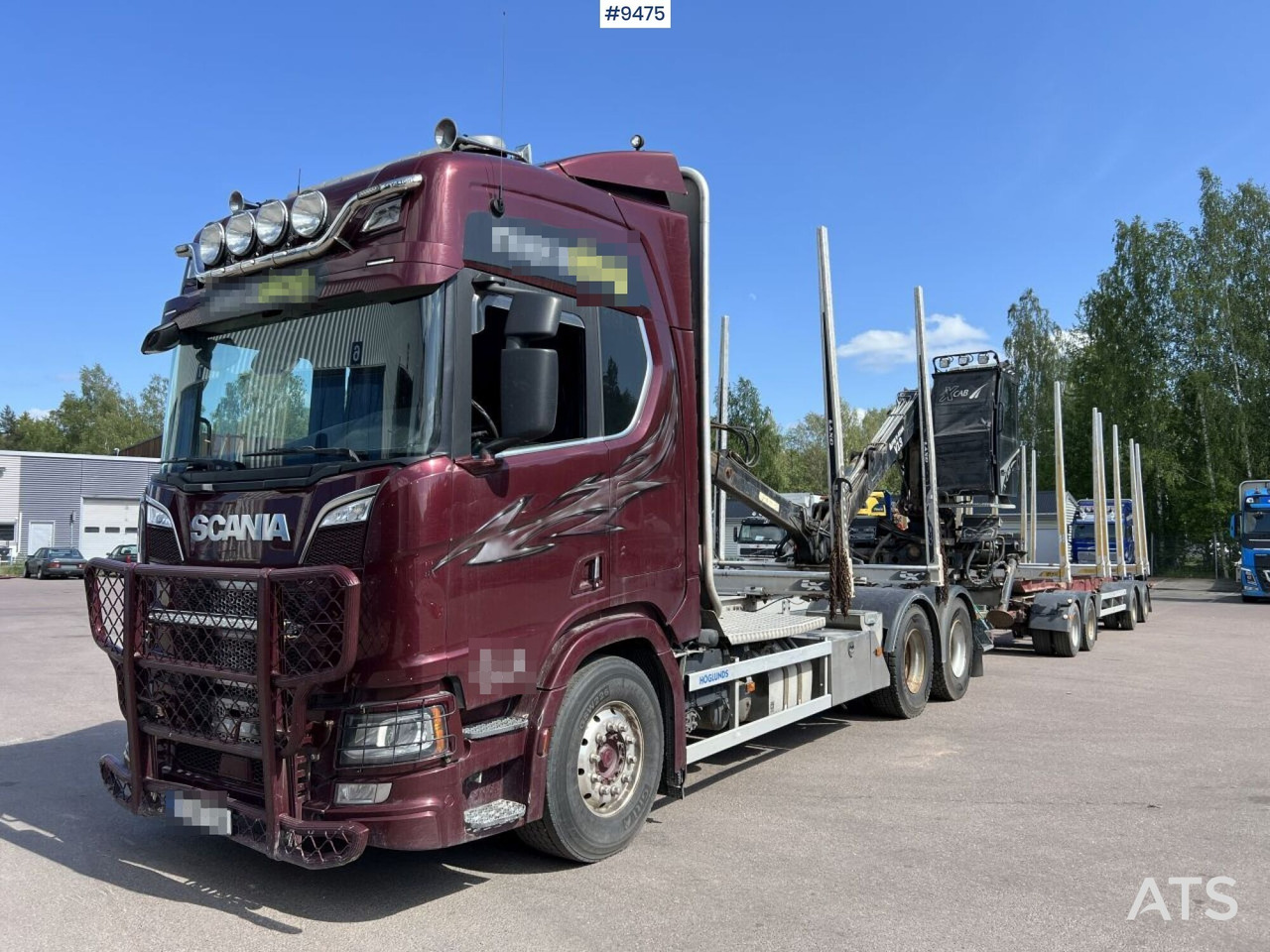Scania R580 Timmerbil med kran och släp, Timmerekipage - Timber truck: picture 1 Scania R580 Timmerbil med kran och släp, Timmerekipage - Timber truck: picture 1