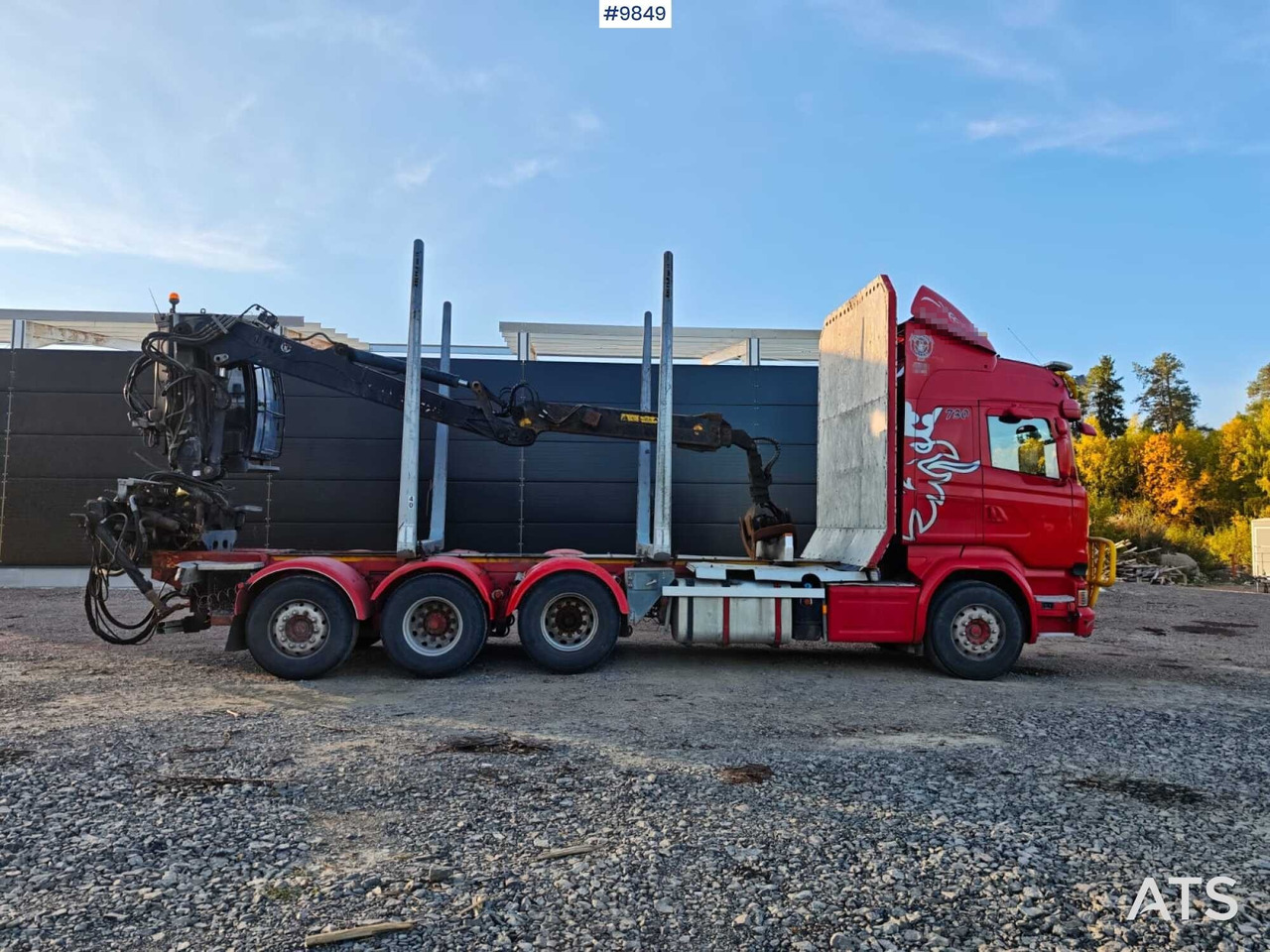 Scania R730 Tridem Timber Truck with Loglift F125S Crane (VIDEO) - Timber truck, Crane truck: picture 3 Scania R730 Tridem Timber Truck with Loglift F125S Crane (VIDEO) - Timber truck, Crane truck: picture 3
