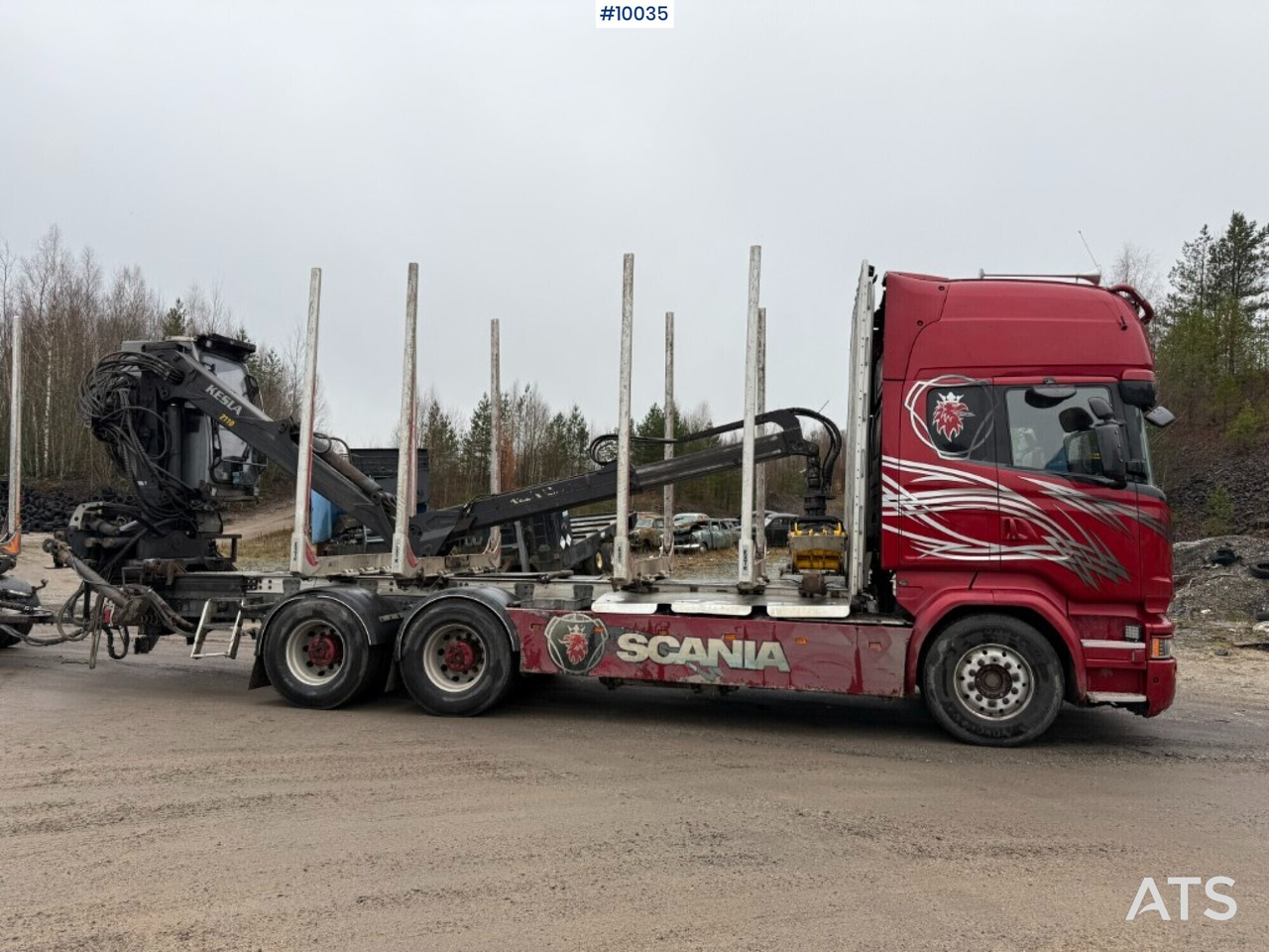 Scania R730 timber truck with crane and trailer (VIDEO) - Timber truck, Crane truck: picture 3 Scania R730 timber truck with crane and trailer (VIDEO) - Timber truck, Crane truck: picture 3