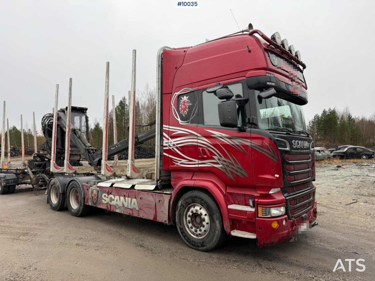 Scania R730 timber truck with crane and trailer (VIDEO) - Timber truck, Crane truck: picture 1 Scania R730 timber truck with crane and trailer (VIDEO) - Timber truck, Crane truck: picture 1