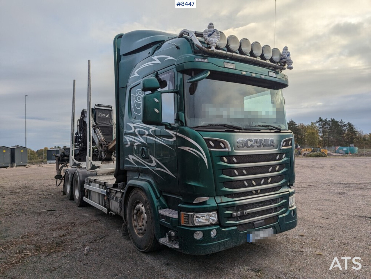 Timber Truck Scania R580 6X4 with crane and wagon - Timber truck: picture 2 Timber Truck Scania R580 6X4 with crane and wagon - Timber truck: picture 2