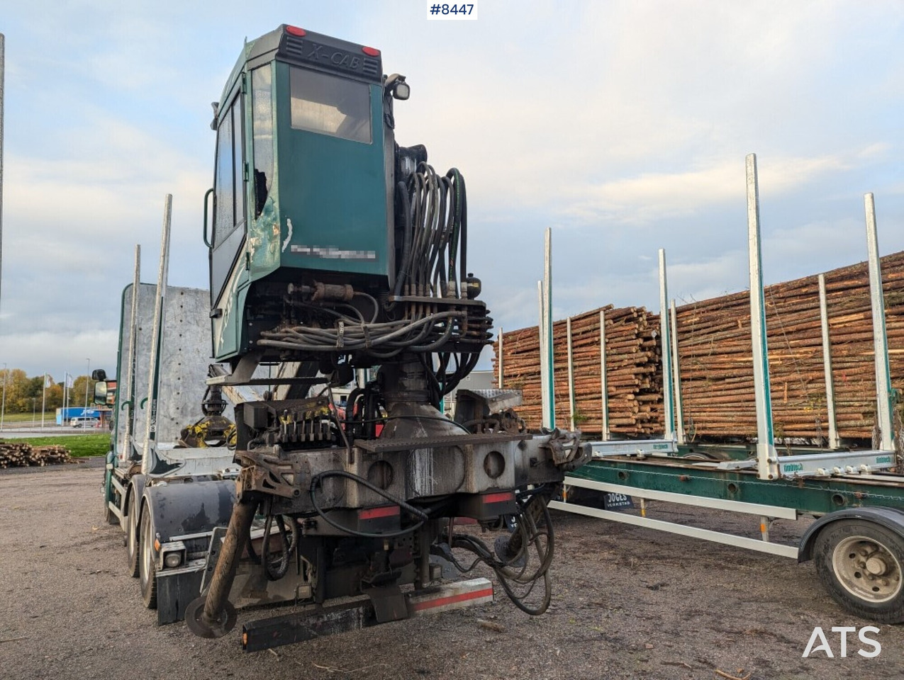 Timber Truck Scania R580 6X4 with crane and wagon - Timber truck: picture 4 Timber Truck Scania R580 6X4 with crane and wagon - Timber truck: picture 4