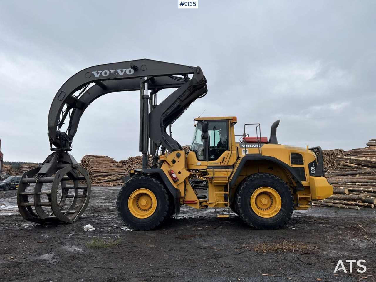 Volvo L 180 G High lifter / Log handler (VIDEO) leasing Volvo L 180 G High lifter / Log handler (VIDEO): picture 9