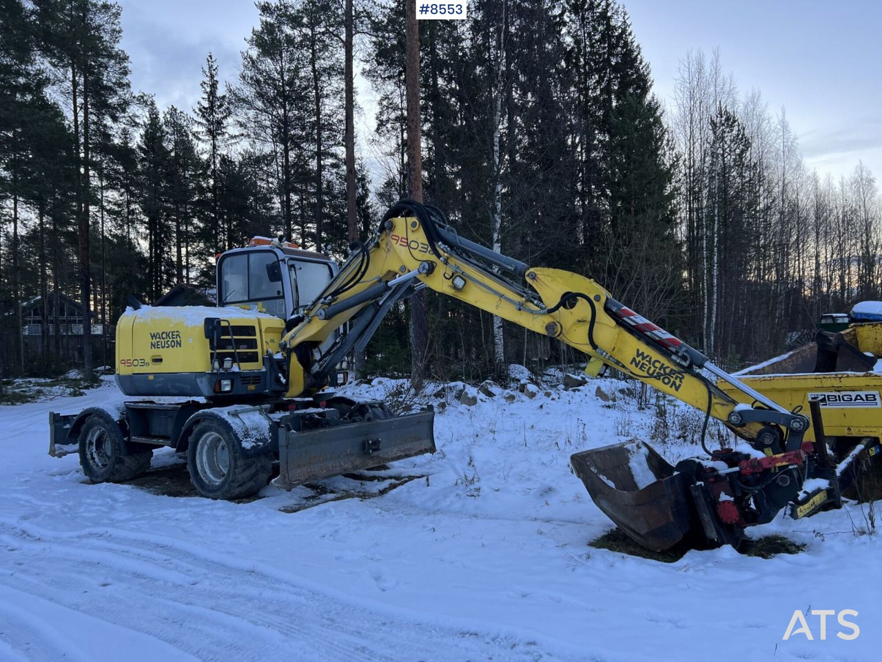 Wacker Neuson 9503 Wheeled excavator, wagon and gears - Wheel excavator: picture 1 Wacker Neuson 9503 Wheeled excavator, wagon and gears - Wheel excavator: picture 1