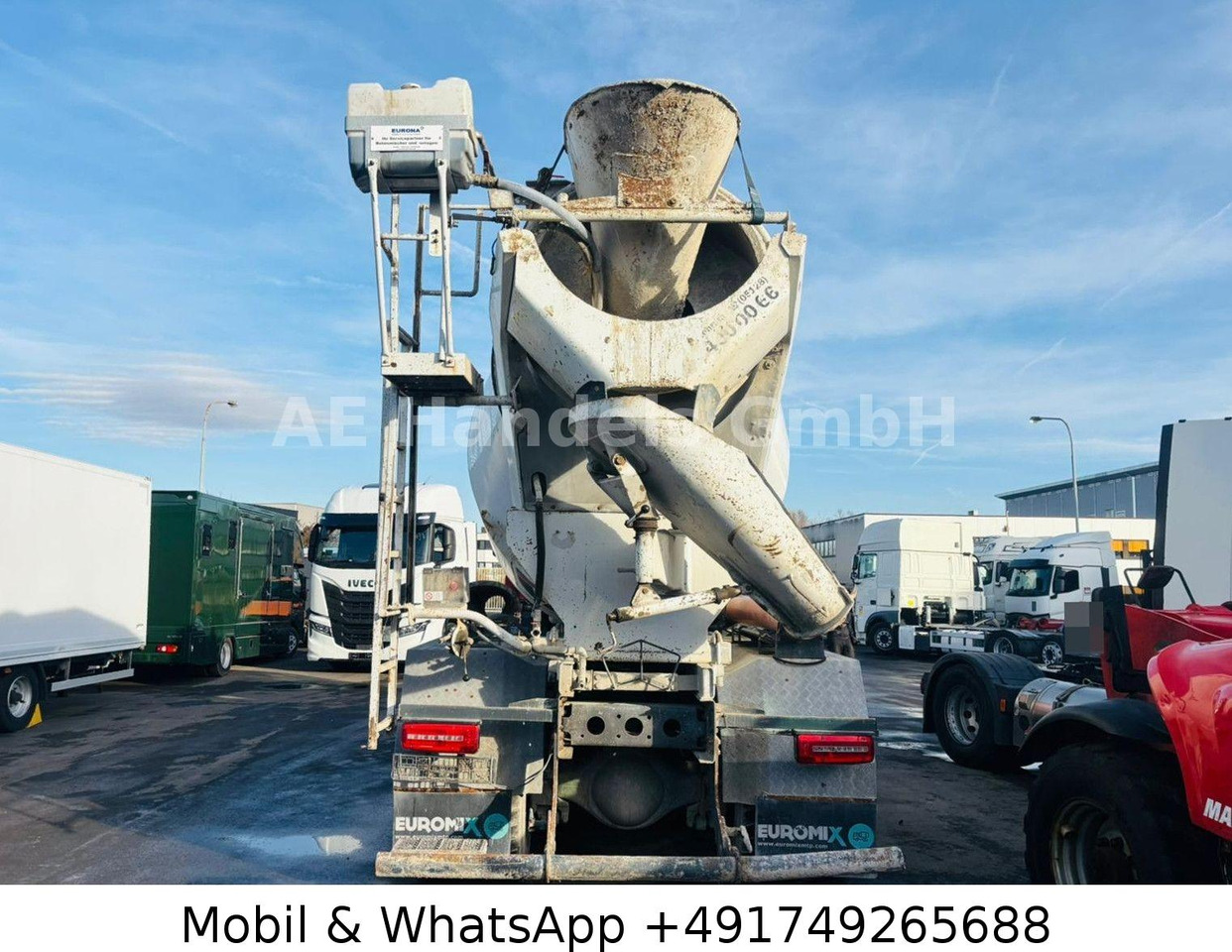 DAF CF 410 DayCab BB 8x4 Euromix EM 9m³ SL |Tempomat - Concrete mixer truck: picture 4 DAF CF 410 DayCab BB 8x4 Euromix EM 9m³ SL |Tempomat - Concrete mixer truck: picture 4