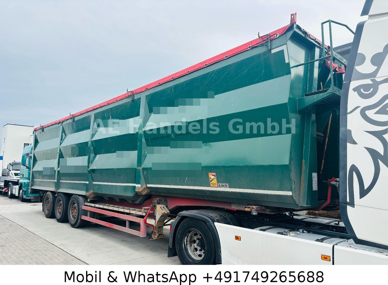 Tipper semi-trailer Lück SKF35 Stahl *86m³/1.Liftachse/Rollplane/Podest: picture 1