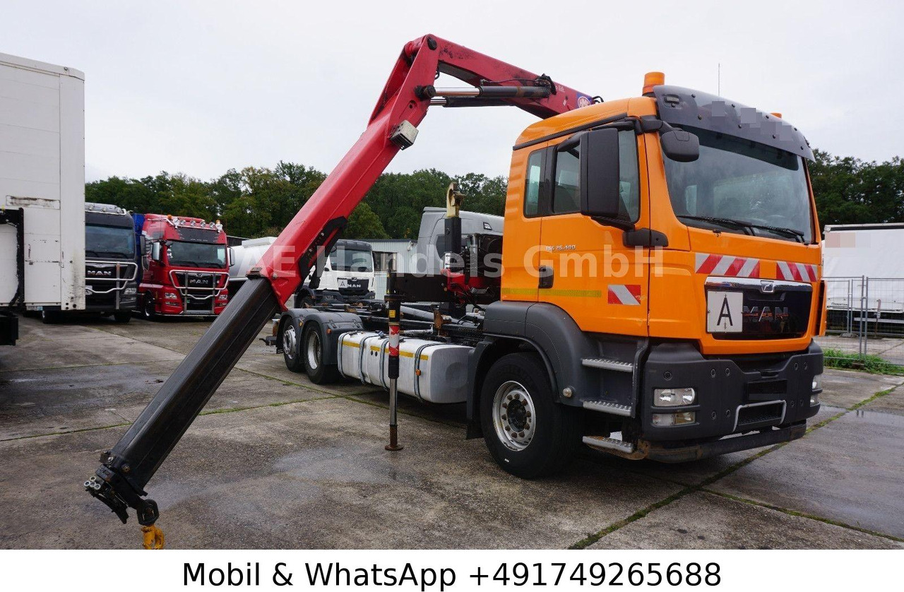 MAN TGS 26.400 BL *Hyva-20.60S/HMF-1444-22/Lenk+Lift MAN TGS 26.400 BL*Hyva-20.60S/HMF-1444-Z/Lenk+Lift - Hook lift truck, Crane truck: picture 1 MAN TGS 26.400 BL *Hyva-20.60S/HMF-1444-22/Lenk+Lift MAN TGS 26.400 BL*Hyva-20.60S/HMF-1444-Z/Lenk+Lift - Hook lift truck, Crane truck: picture 1