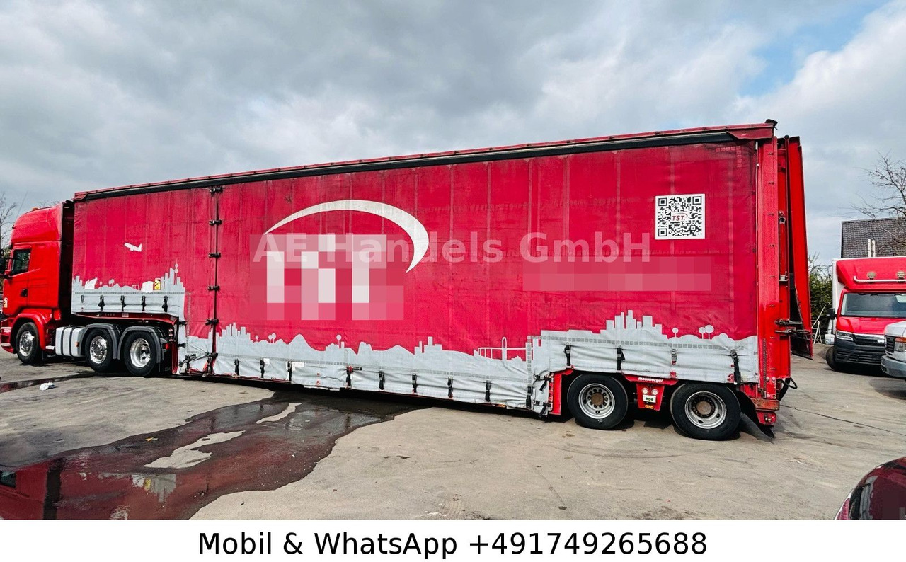 Meusburger MPG-2*1.+2.Lenk+Funk/Hydr.Tisch/Verb.Schilder-3m - Low loader semi-trailer: picture 2 Meusburger MPG-2*1.+2.Lenk+Funk/Hydr.Tisch/Verb.Schilder-3m - Low loader semi-trailer: picture 2