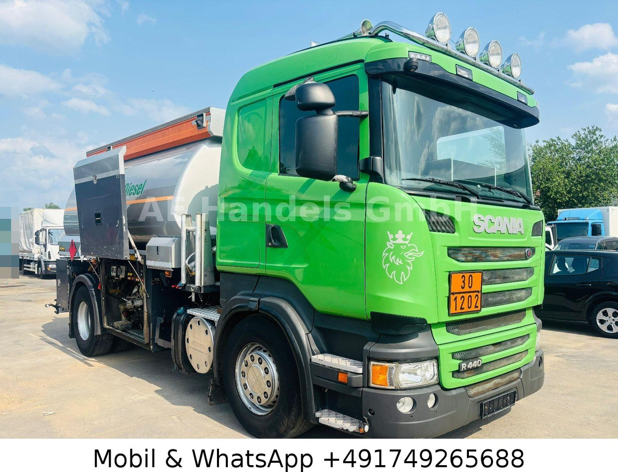 Scania R440 Rohr *Retarder/Oben-Unten/2-Kammern/14m³ - Tanker truck: picture 1 Scania R440 Rohr *Retarder/Oben-Unten/2-Kammern/14m³ - Tanker truck: picture 1